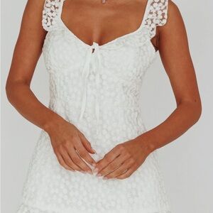 Selfie Leslie White Mini Dress